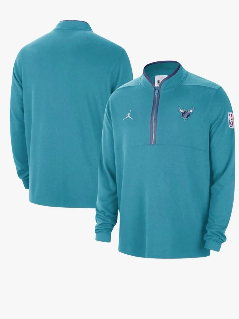 Jordan Charlotte Hornets 2023/24 Authentic Dri-FIT Half Zip Pullover Men’s S